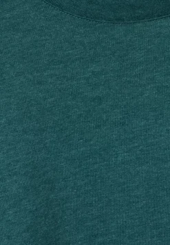 T-Shirt In Melange Optik