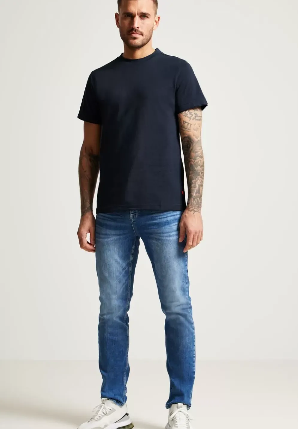 T-Shirt In Unifarbe