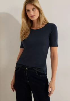 T-Shirt In Unifarbe