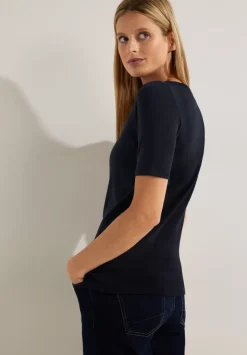 T-Shirt In Unifarbe
