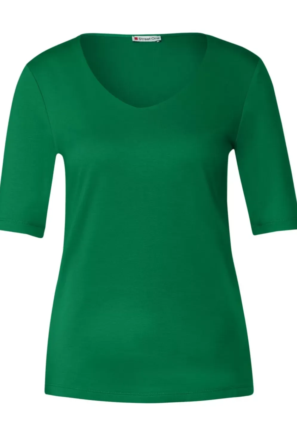T-Shirt In Unifarbe