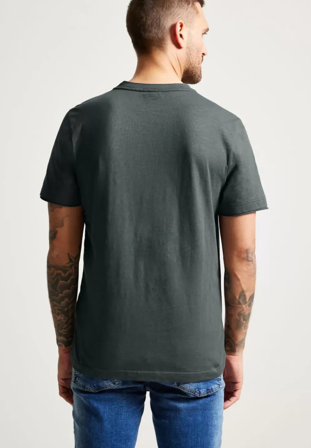 T-Shirt In Unifarbe
