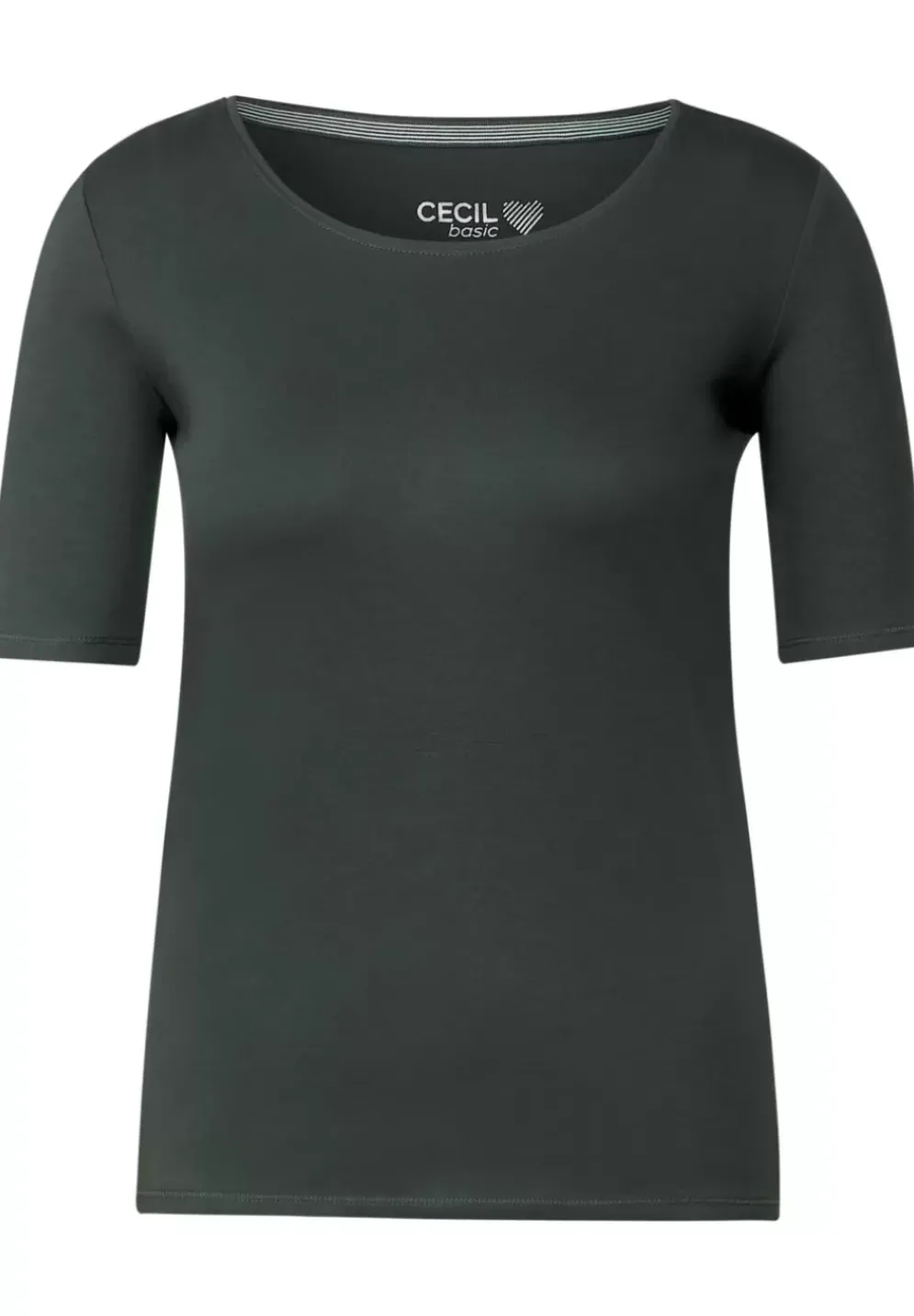T-Shirt In Unifarbe