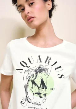 T-Shirt Mit Astro Print