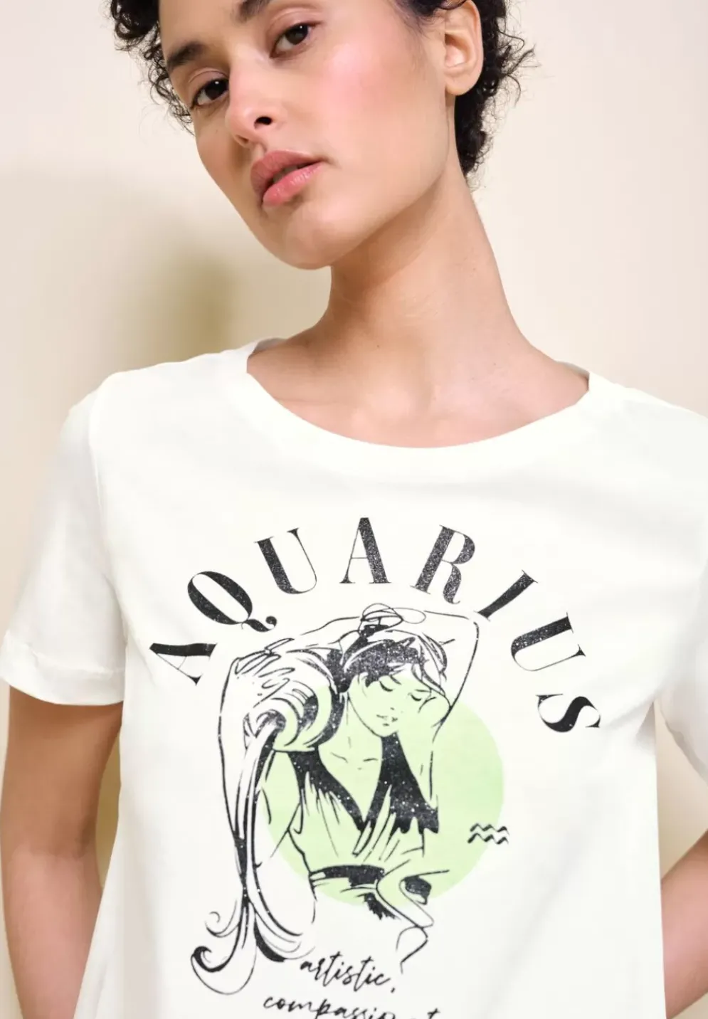 T-Shirt Mit Astro Print