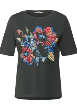 T-Shirt Mit Blumen Fotoprint