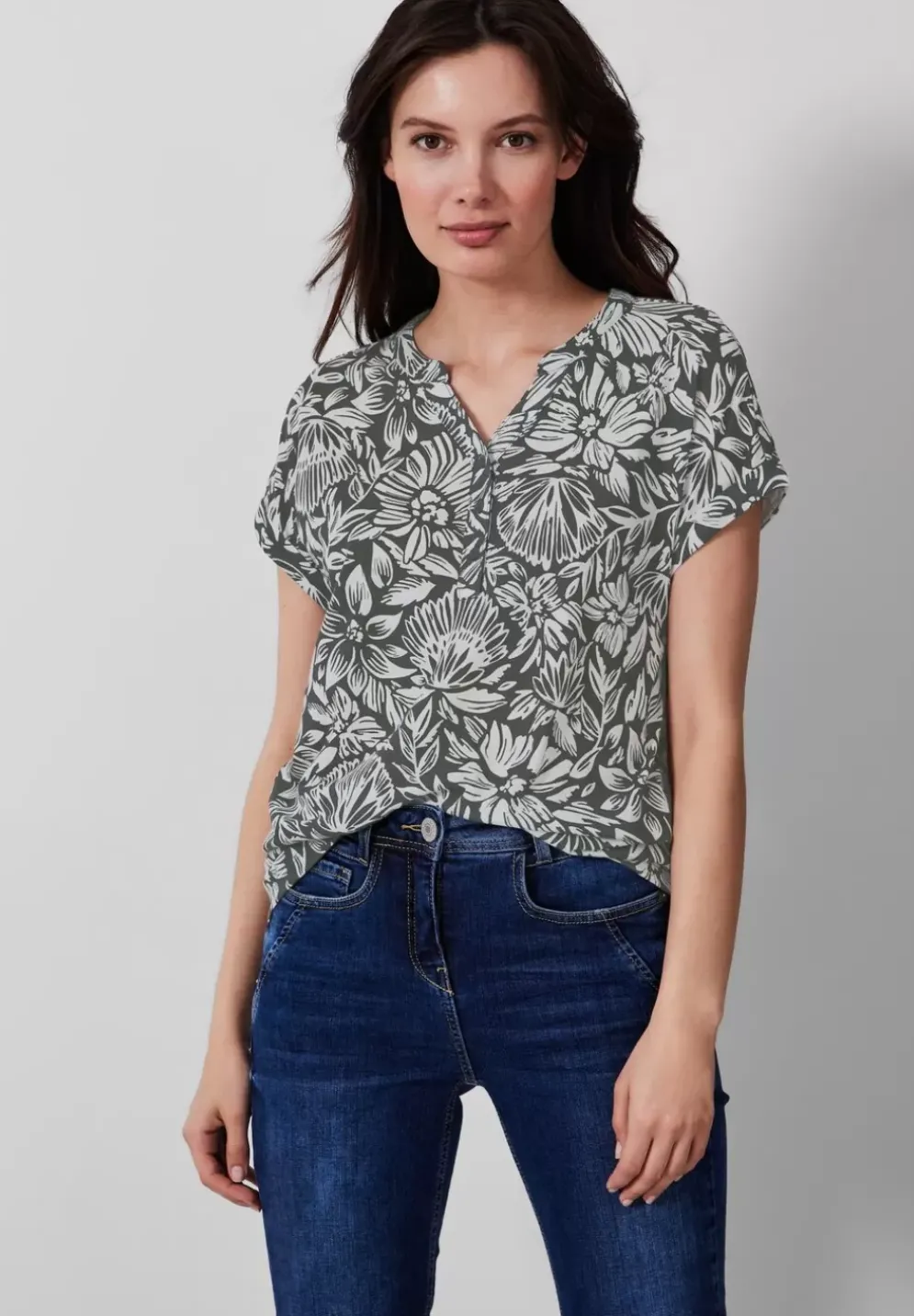 T-Shirt Mit Blumenmuster
