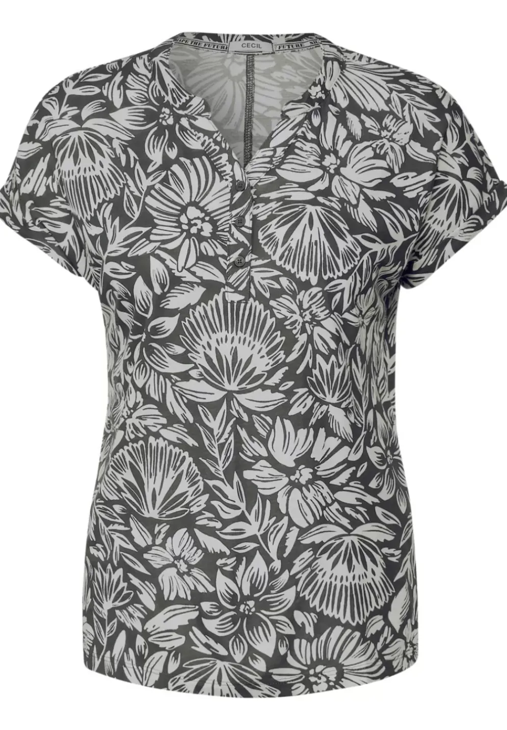 T-Shirt Mit Blumenmuster