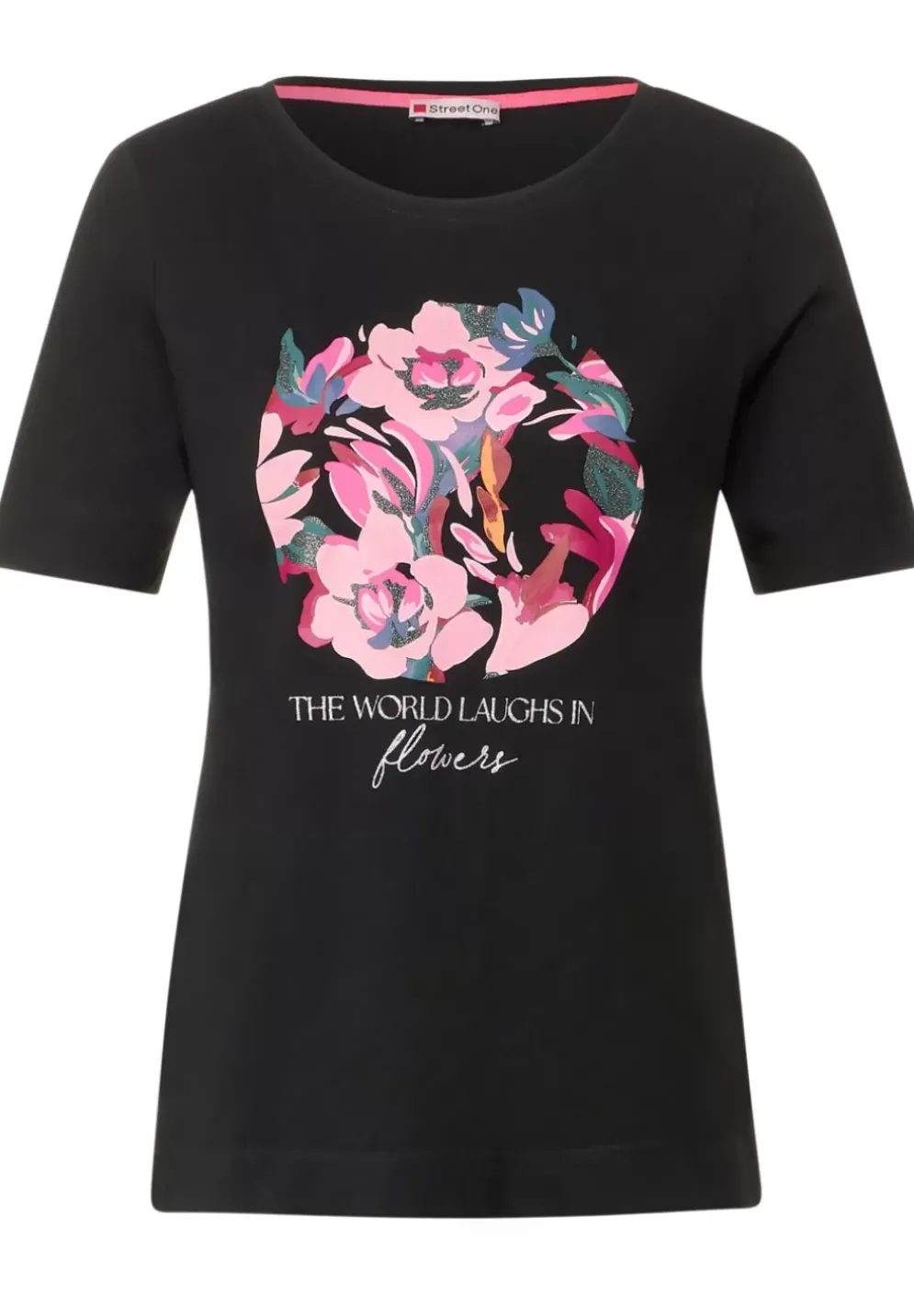 T-Shirt Mit Blumenprint