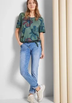 T-Shirt Mit Blumenprint