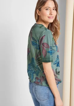 T-Shirt Mit Blumenprint