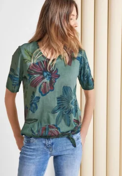T-Shirt Mit Blumenprint