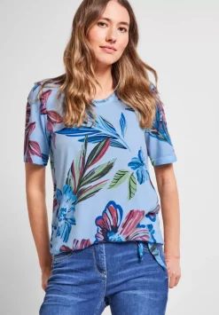 T-Shirt Mit Blumenprint