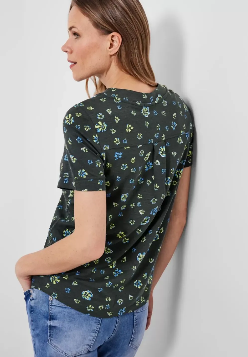 T-Shirt Mit Blumenprint