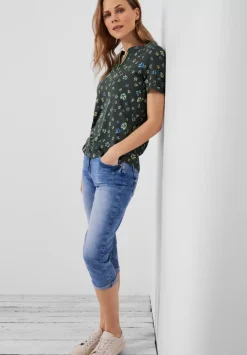 T-Shirt Mit Blumenprint
