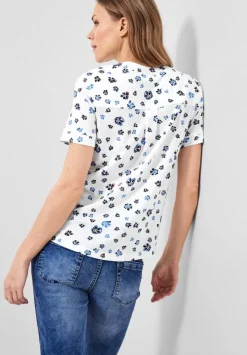 T-Shirt Mit Blumenprint