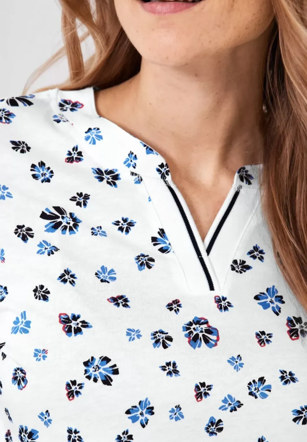 T-Shirt Mit Blumenprint