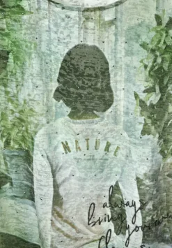 T-Shirt Mit Burn Out Artwork
