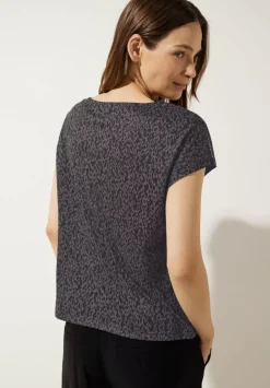 T-Shirt Mit Burn Out Dessin