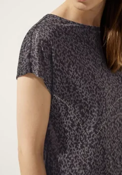 T-Shirt Mit Burn Out Dessin