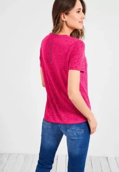 T-Shirt Mit Burnout Optik