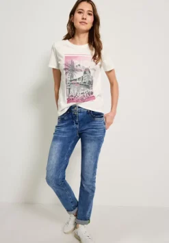 T-Shirt Mit City Fotoprint
