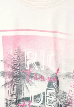 T-Shirt Mit City Fotoprint