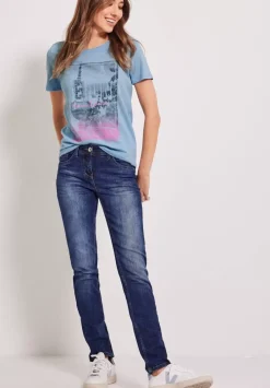 T-Shirt Mit City Fotoprint