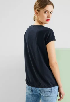 T-Shirt Mit Elastiksaum