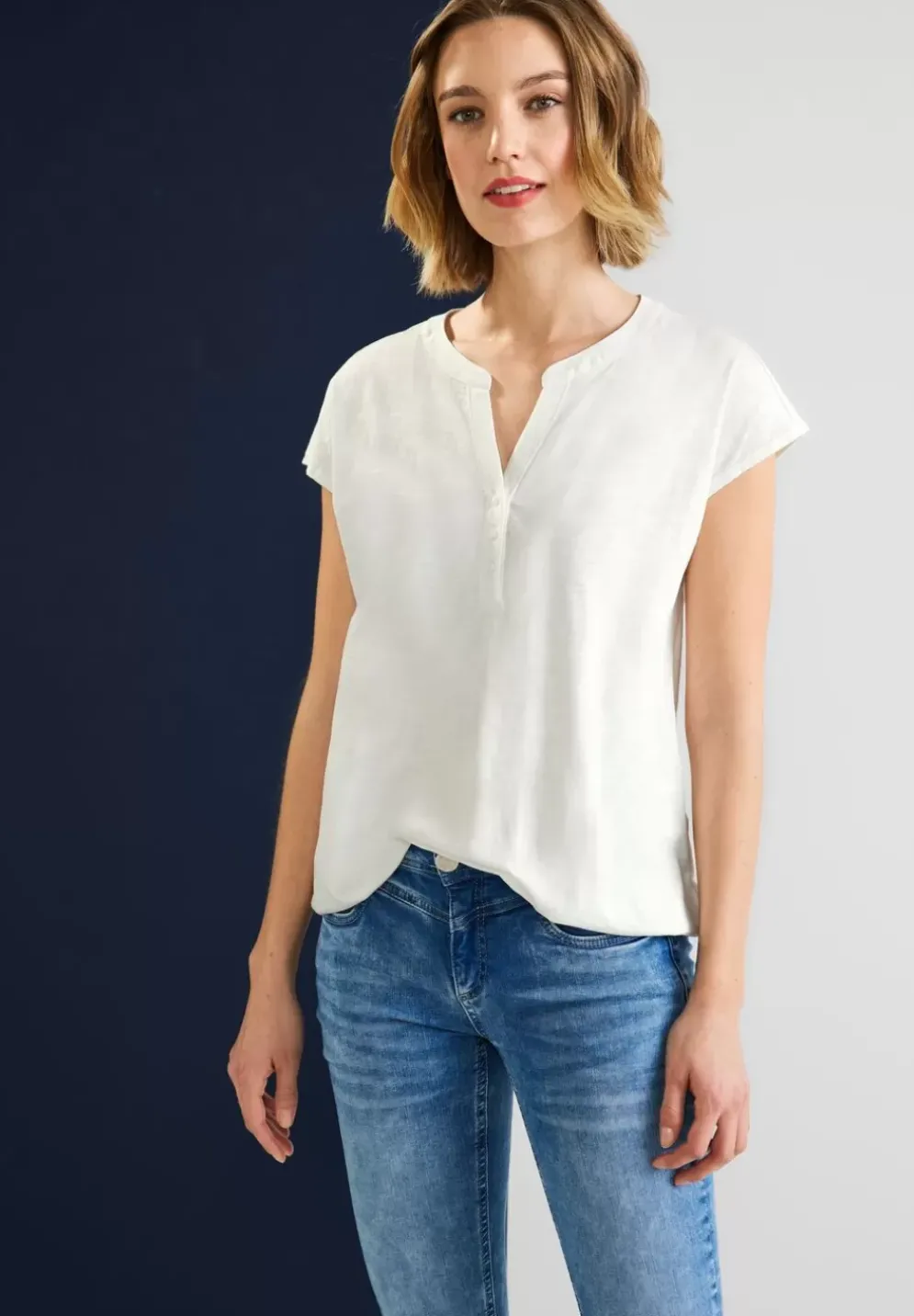 T-Shirt Mit Elastiksaum