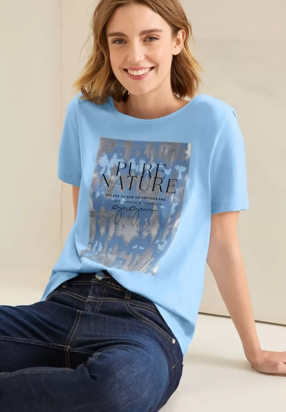 T-Shirt Mit Folienprint