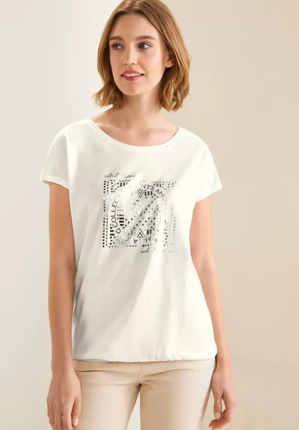 T-Shirt Mit Folienprint
