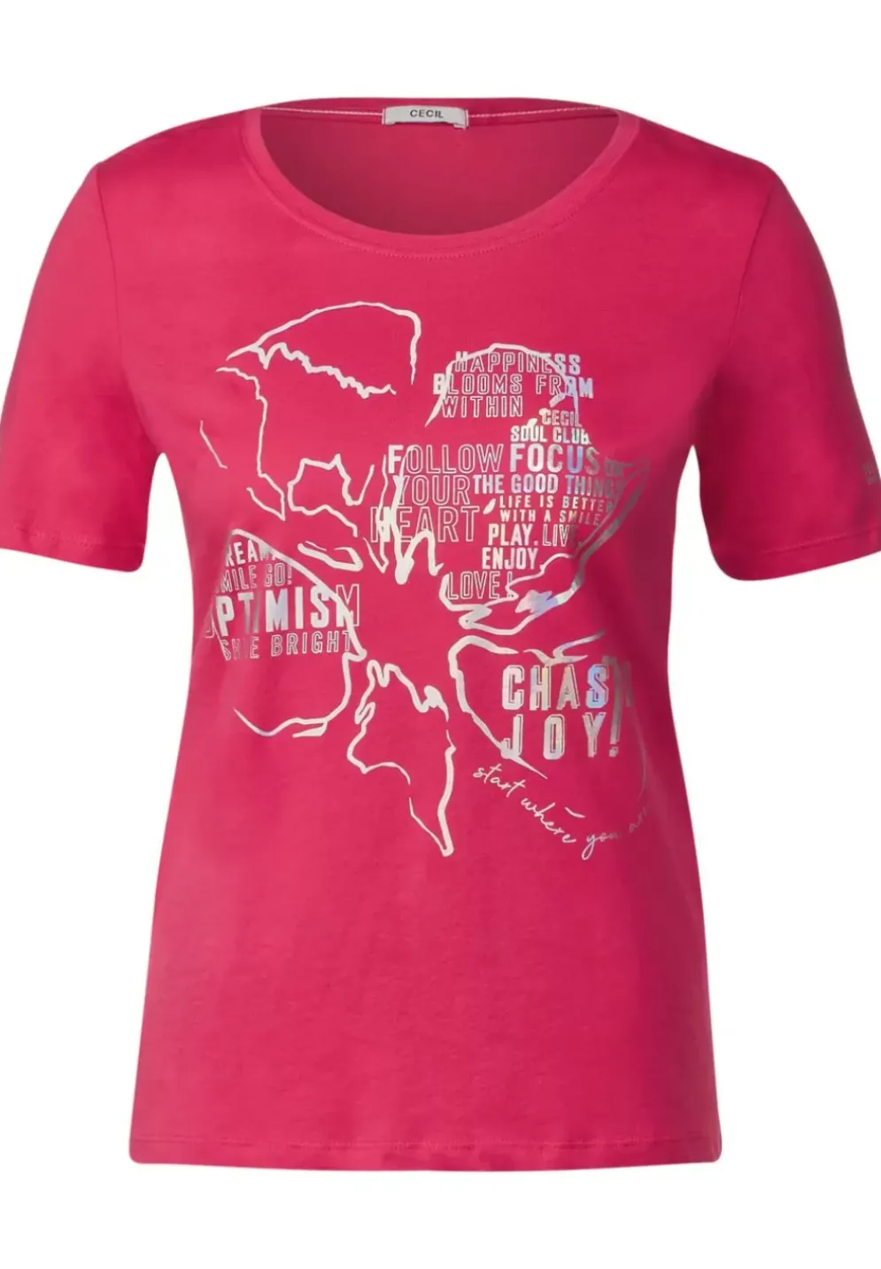 T-Shirt Mit Folienprint