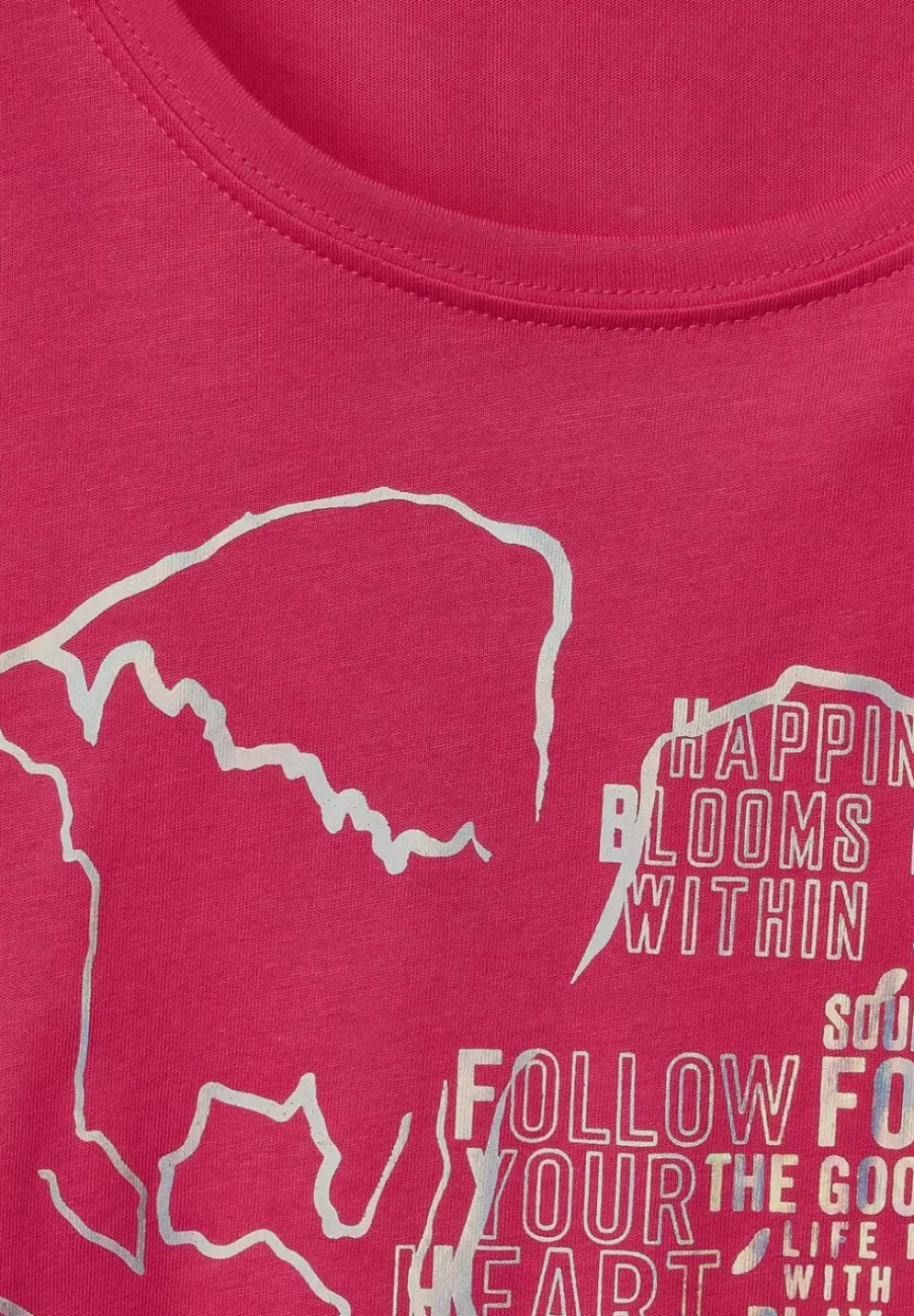 T-Shirt Mit Folienprint
