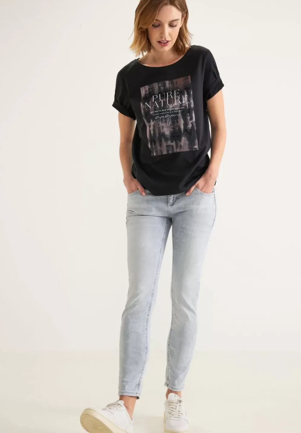 T-Shirt Mit Folienprint