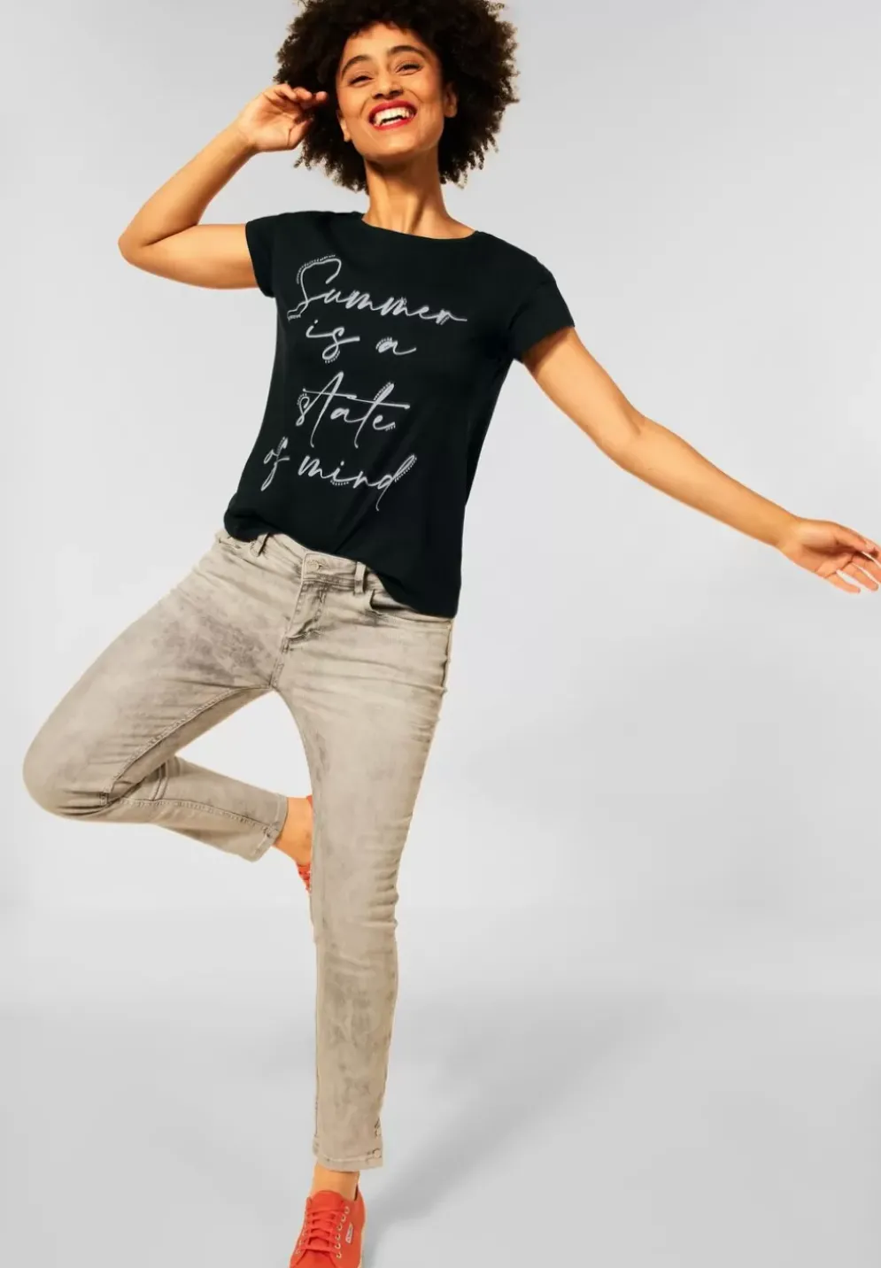 T-Shirt Mit Folienprint