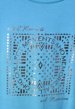 T-Shirt Mit Folienprint