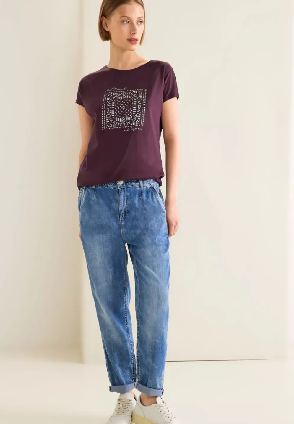 T-Shirt Mit Folienprint