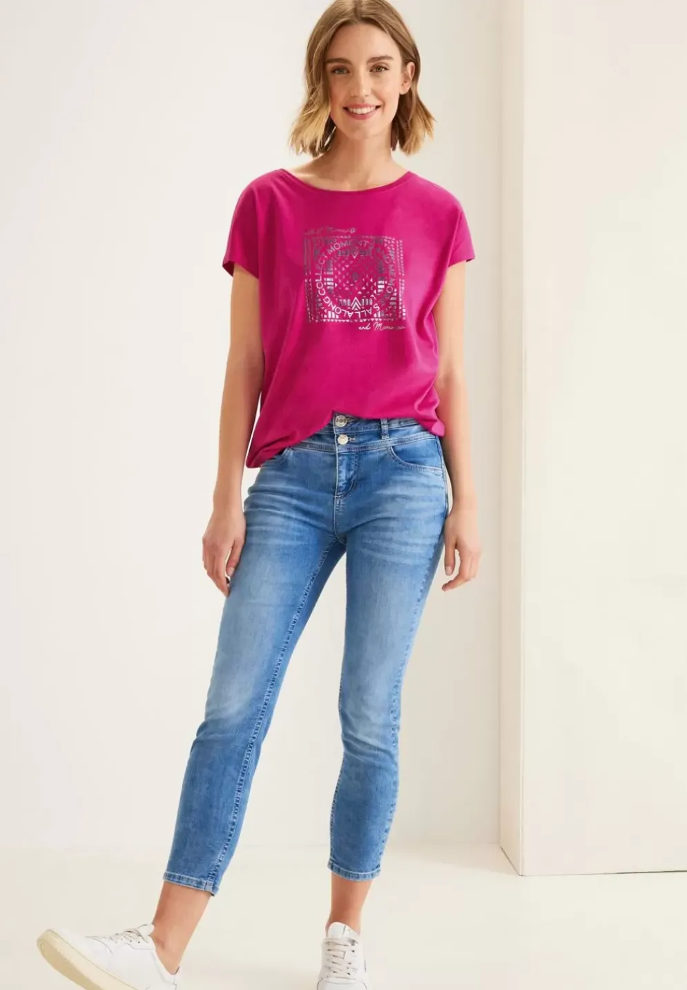 T-Shirt Mit Folienprint