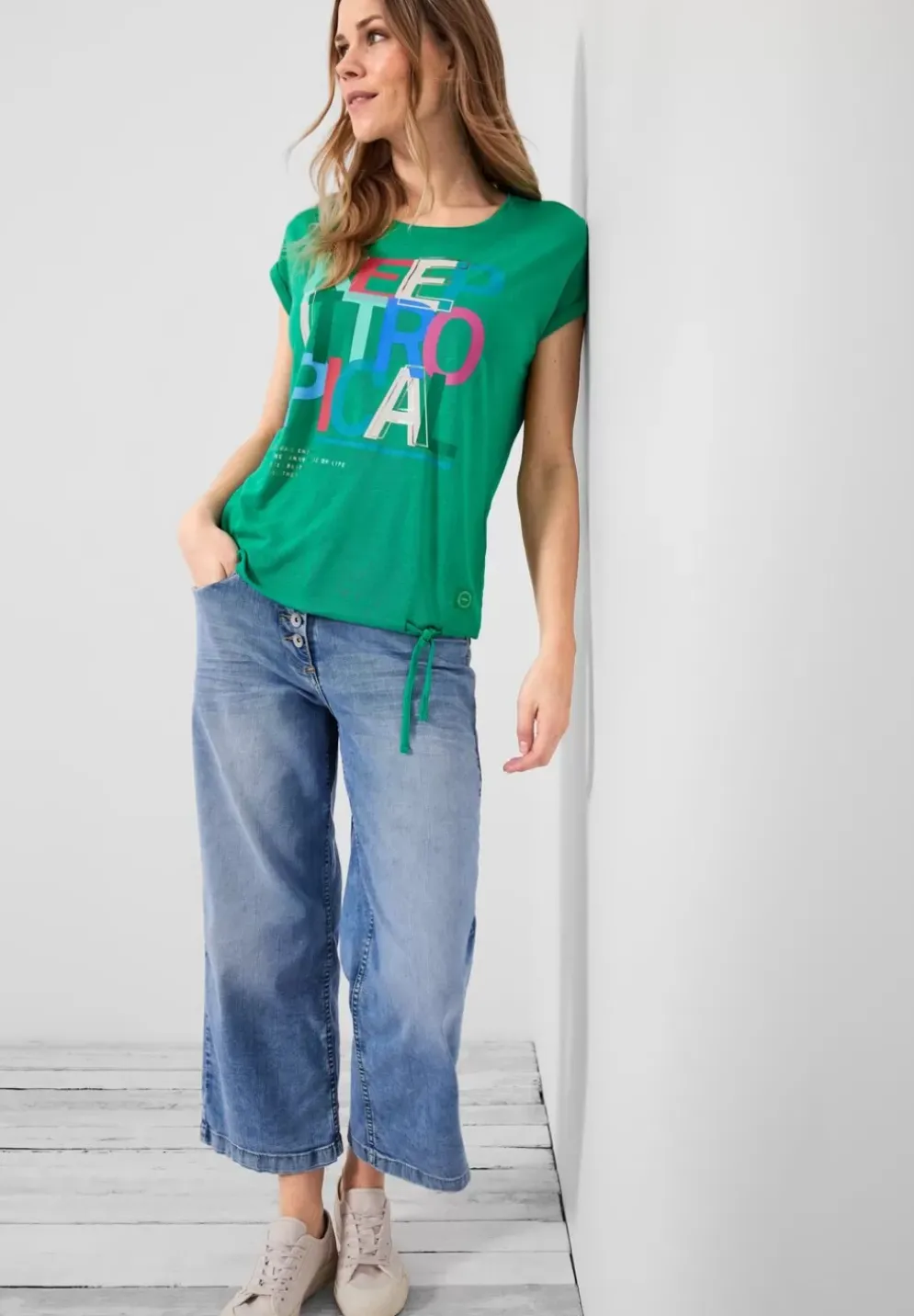 T-Shirt Mit Frontprint