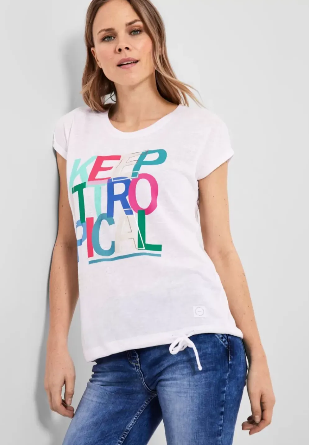 T-Shirt Mit Frontprint