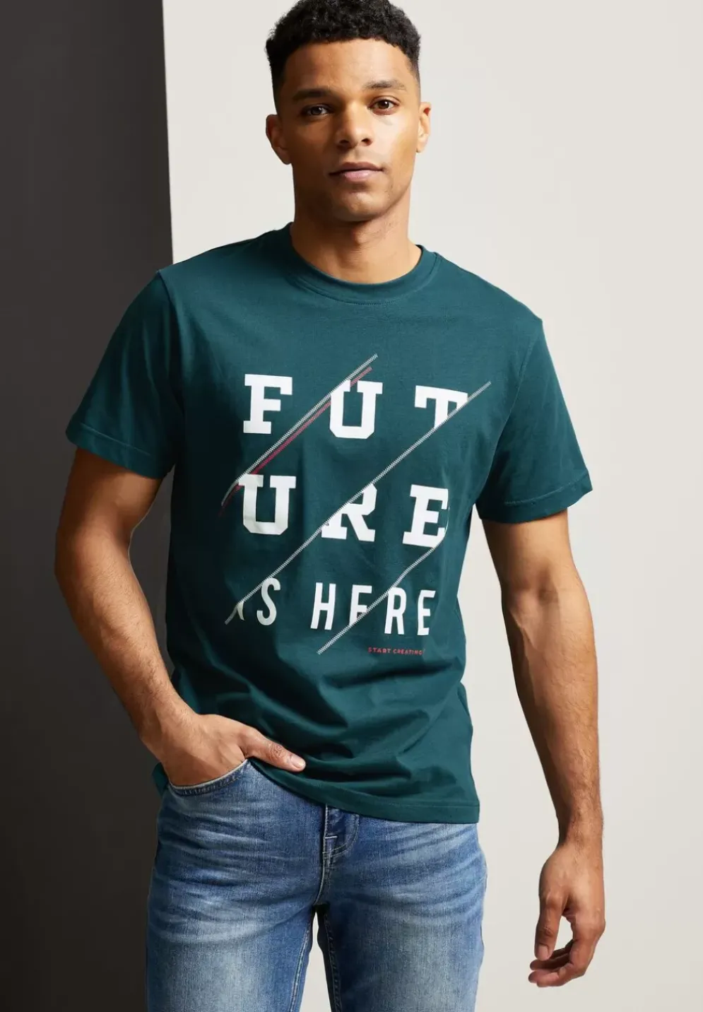 T-Shirt Mit Frontprint
