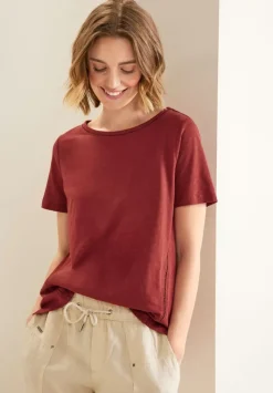 T-Shirt Mit Hakel Tapedetail