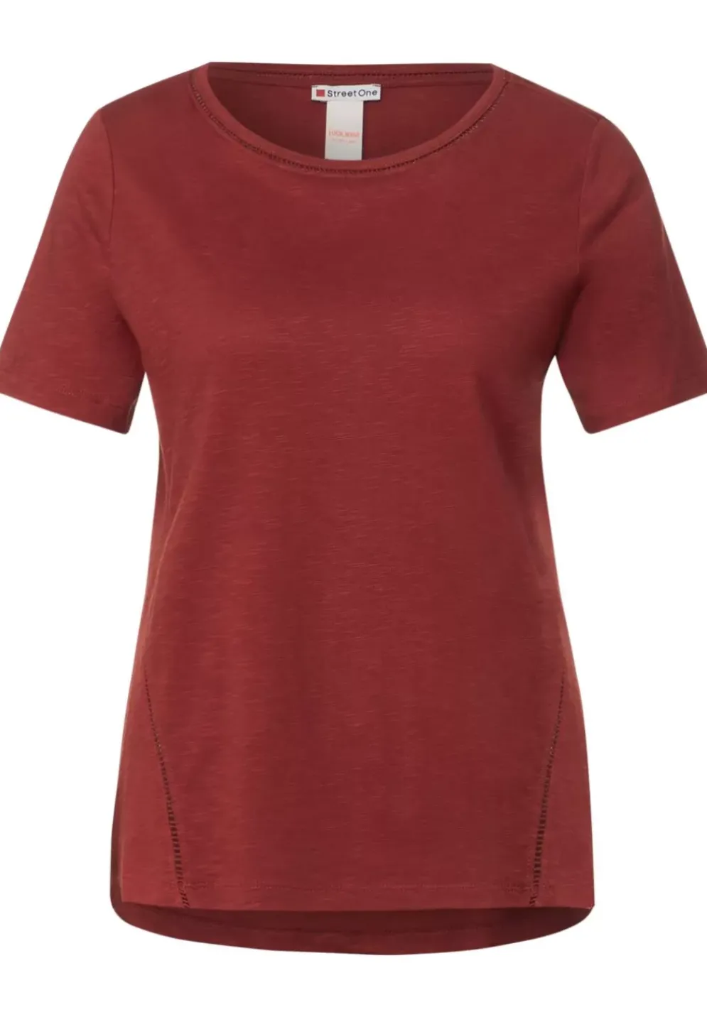 T-Shirt Mit Hakel Tapedetail
