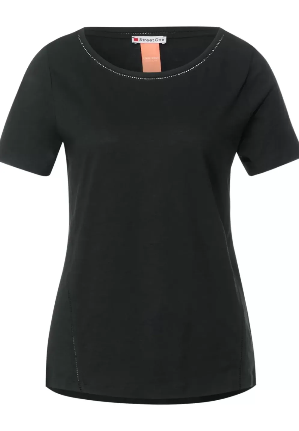 T-Shirt Mit Hakel Tapedetail