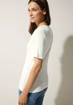 T-Shirt Mit Herz Ausschnitt