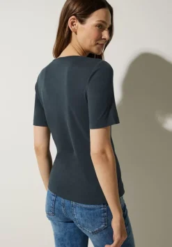 T-Shirt Mit Herz Ausschnitt