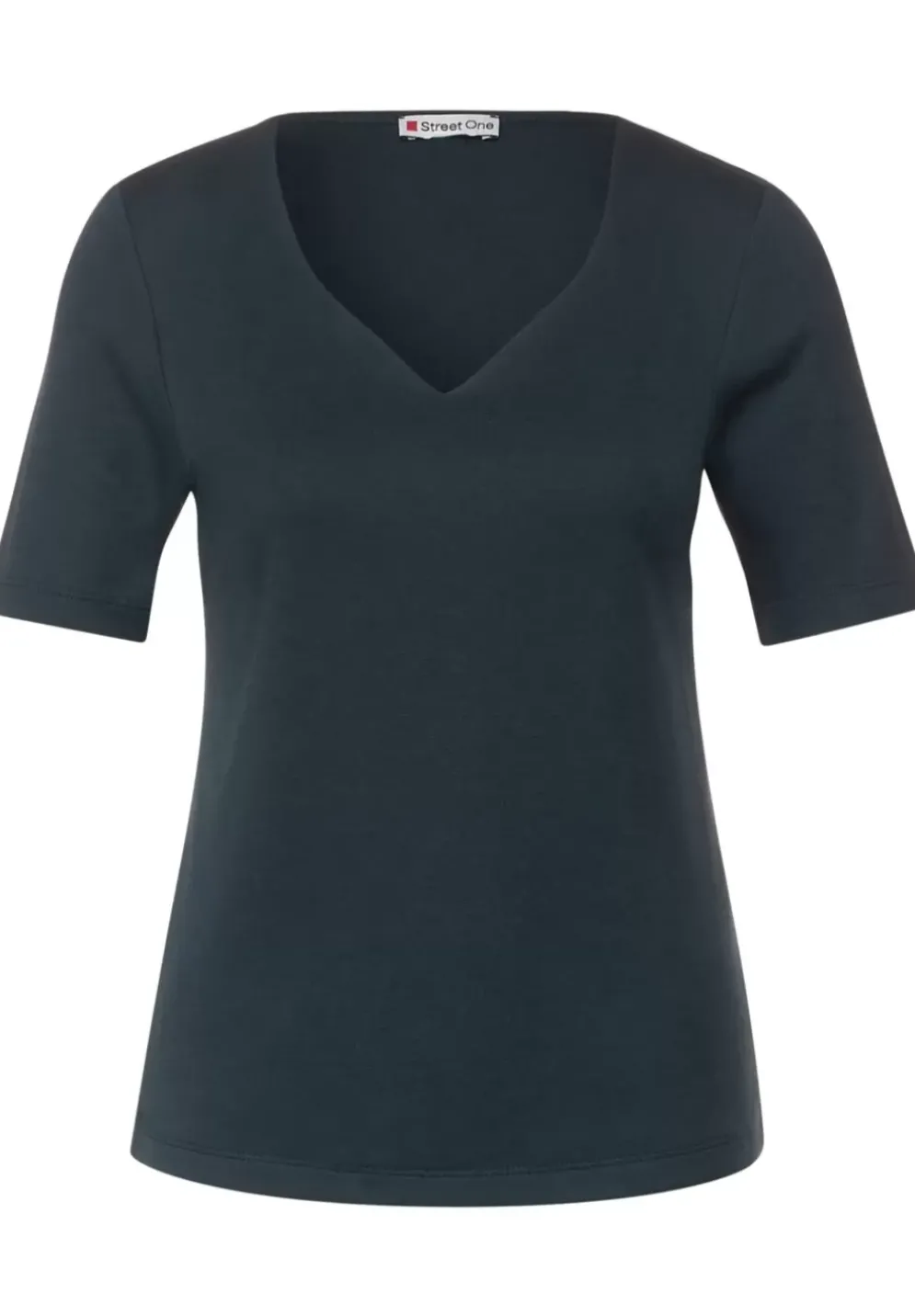 T-Shirt Mit Herz Ausschnitt
