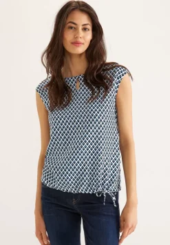 T-Shirt Mit Ikatprint
