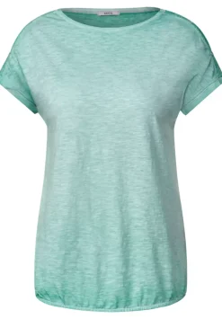 T-Shirt Mit Knopfdessin